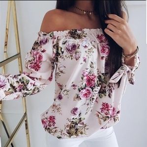 💛 Blush Off Shoulder Top